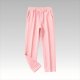 Women's Casual Soft Knit Pants - Light Pink Elastic Waist Straight Leg Trousers