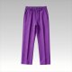Female Fashion Solid Color Casual Pants - Dark Purple Soft Knit Straight Leg Trousers